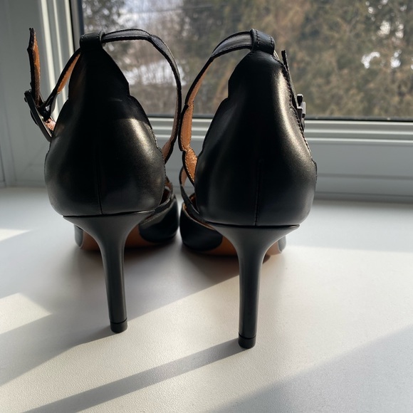 Aquatalia black strappy heels size 5.5 - Picture 2 of 4